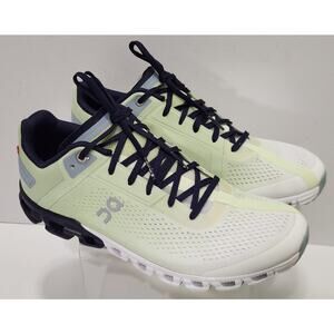 On Cloud Women’s Cloudflow Meadow/White Lace Up Running Shoes Size 9.5 US